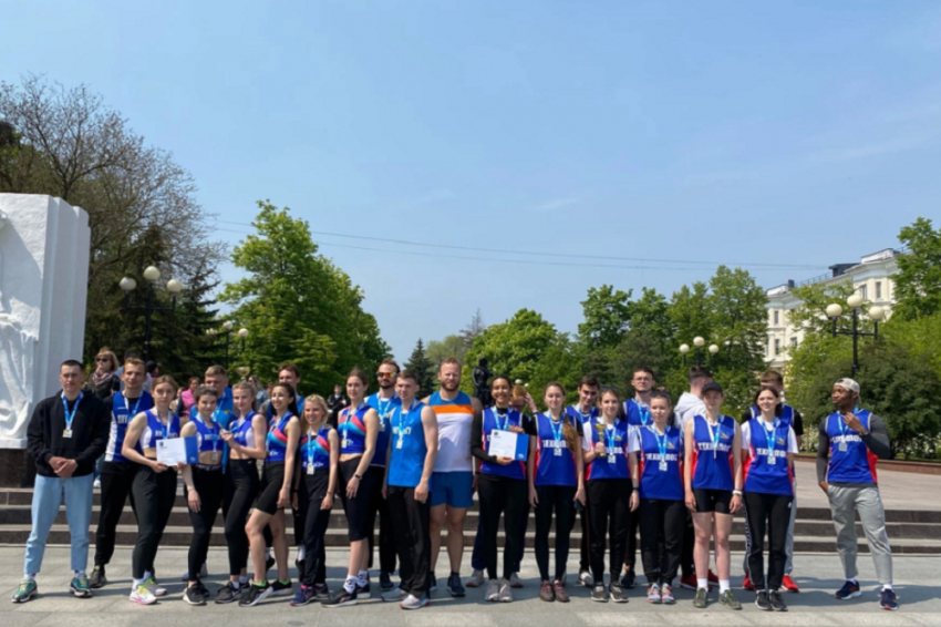 События НИУ «БелГУ» команда ниу «белгу» выиграла легкоатлетическую эстафету победы
