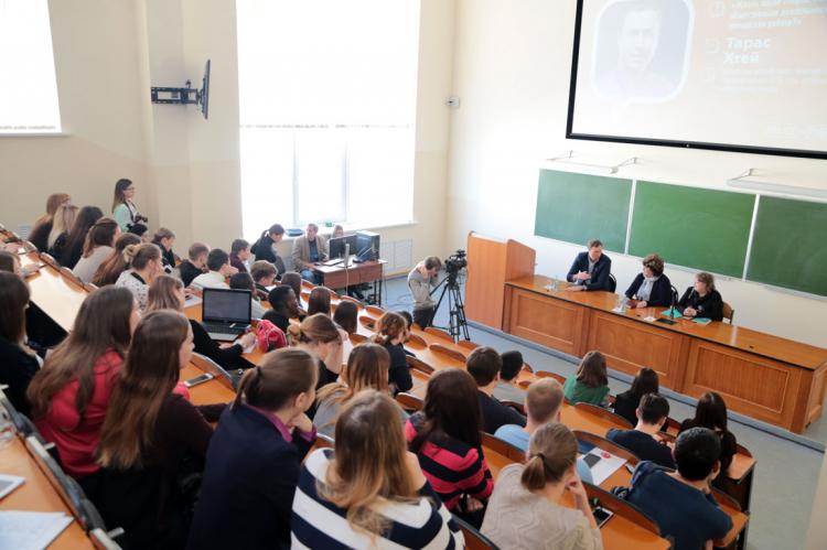 События НИУ «БелГУ» студенты института экономки ниу «белгу» встретились со спортивным директором клуба «белогорье» тарасом хтеем

